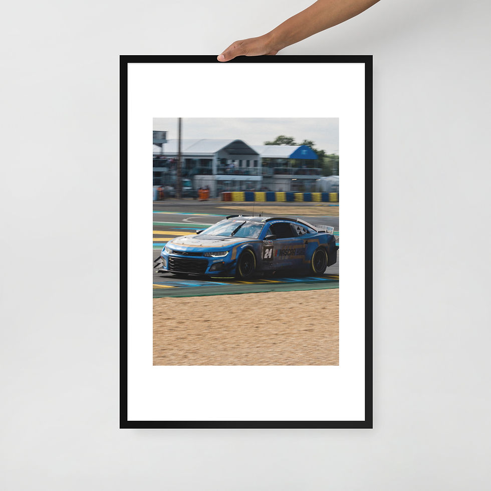 Thumbnail: Nascar Camaro Le Mans Framed poster