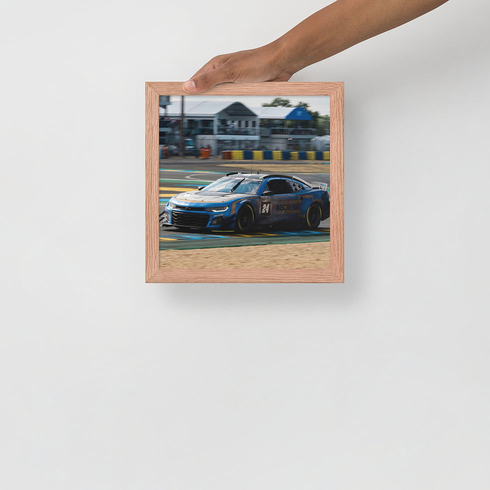 Thumbnail: Nascar Camaro Le Mans Framed poster