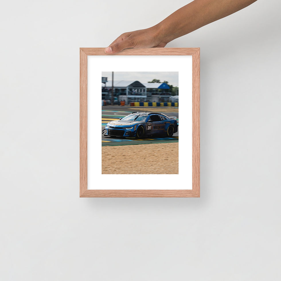 Thumbnail: Nascar Camaro Le Mans Framed poster