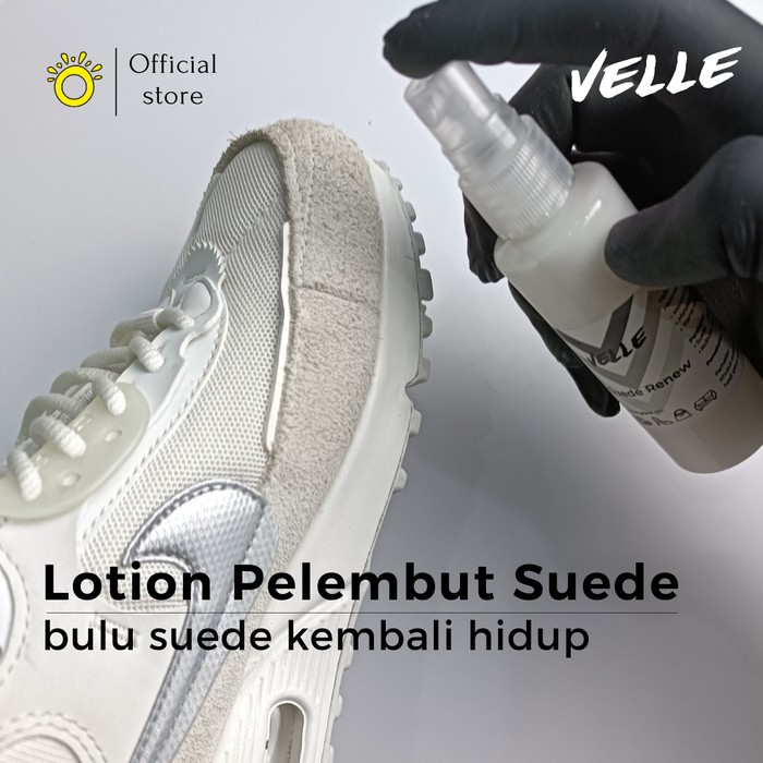 suede renew dari velle untuk bahan suede sepatu