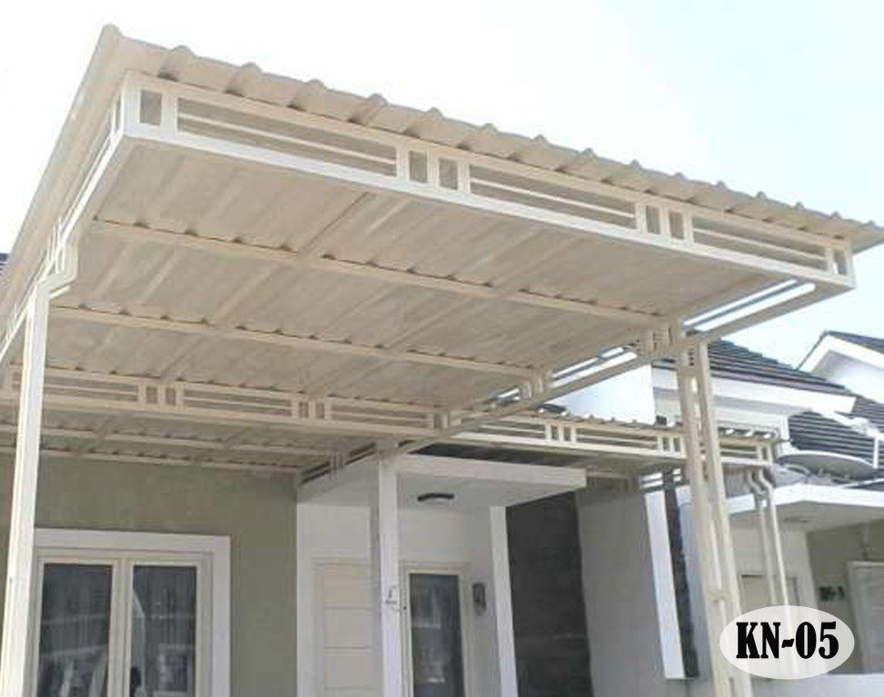 kanopi minimalis dengan desain sederhana yang cocok untuk rumah minimalis