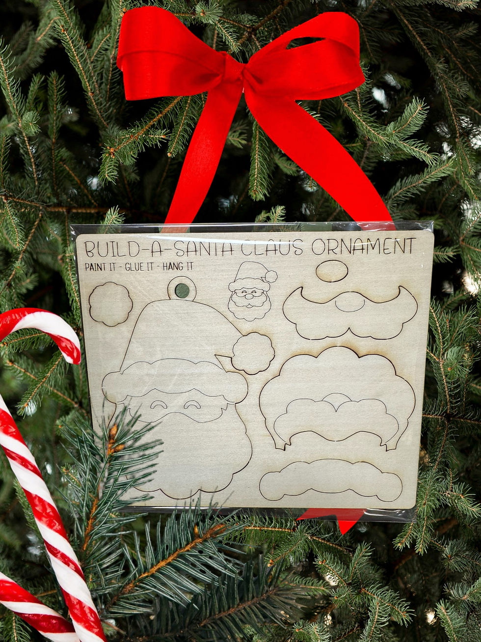 DIY Santa Face Christmas Ornament