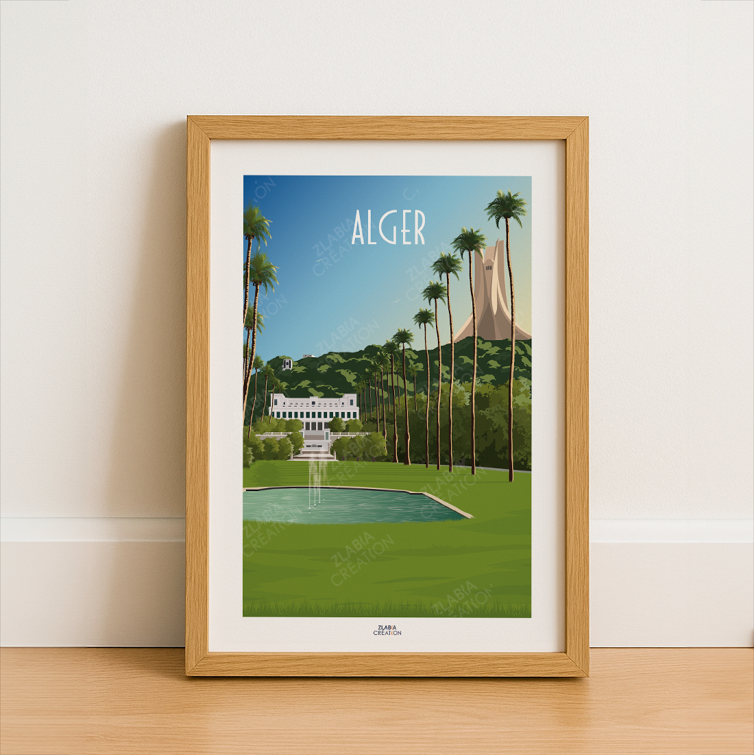 Affiche jardin d'essai du Hamma