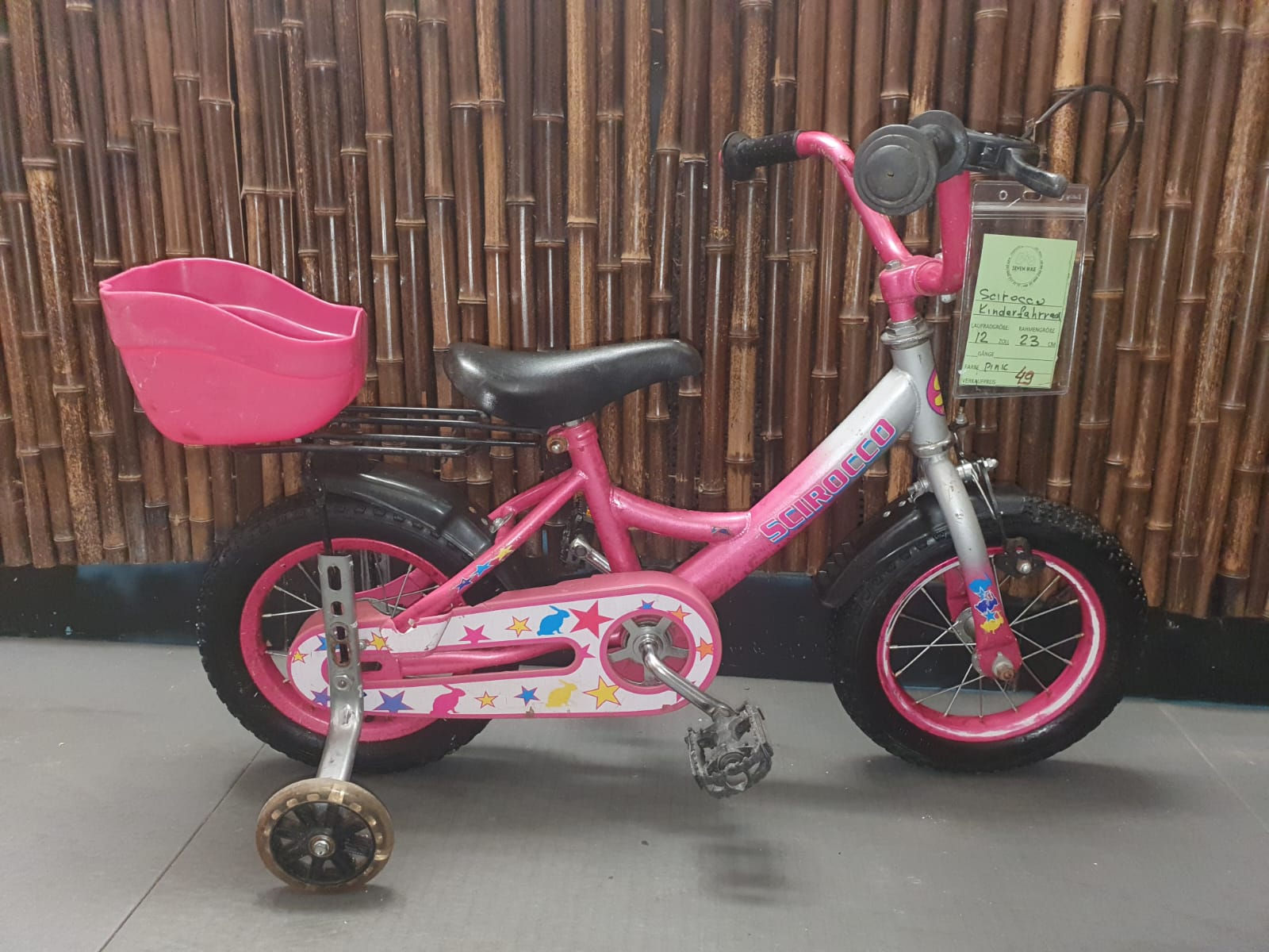 "SCIROCCO" Kinderfahrrad 12 zoll.23 cm RH