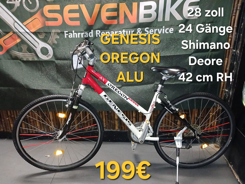 Miniaturbild: "GENESIS OREGON ALU Crossbike.28 zoll.24 Gänge.42 cm RH.mit 1 Jahr Garantie.