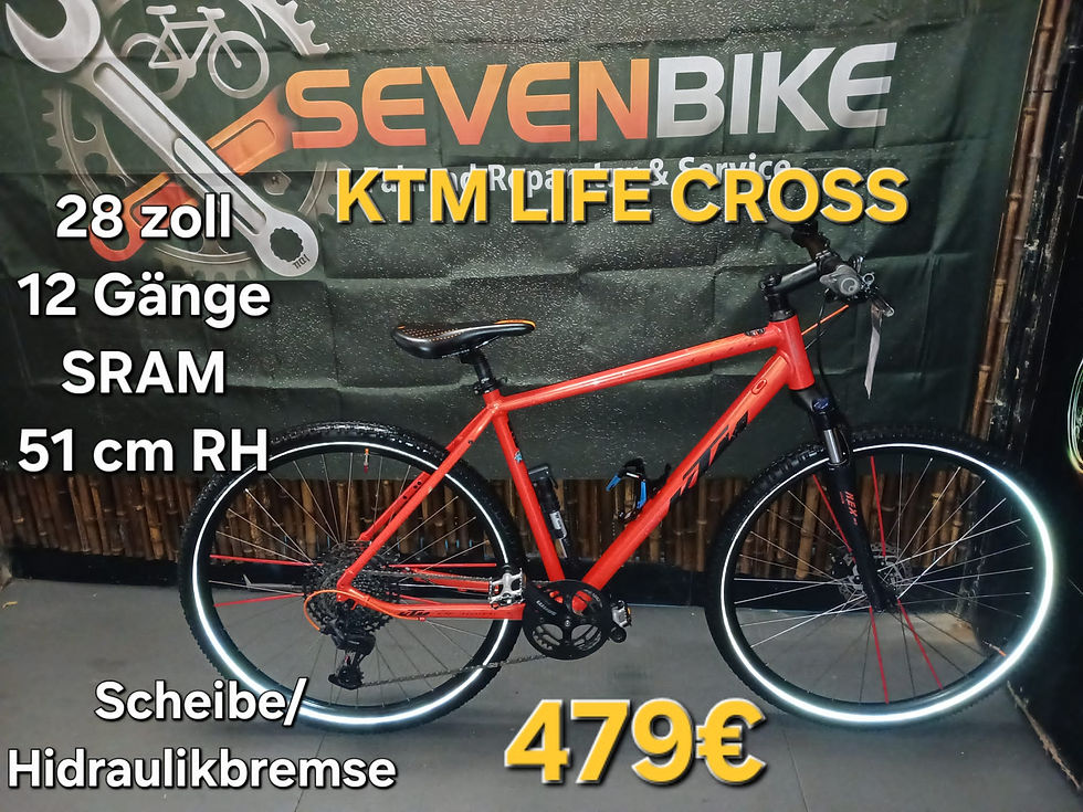 Miniaturbild: "KTM LIFE CROSS"Crossbike.28 zoll.12 Gänge Sram.51 cm RH.mit 1 Jahr Garantie.3
