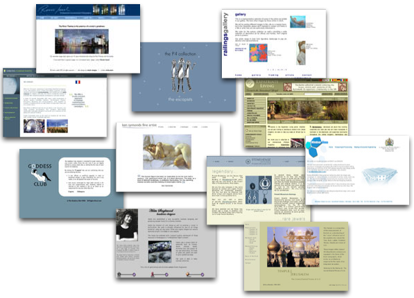 A small selection of websites I created