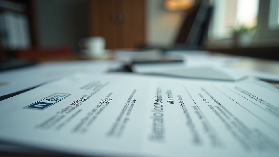 Eye-level view of a desk with identity and address proof documents