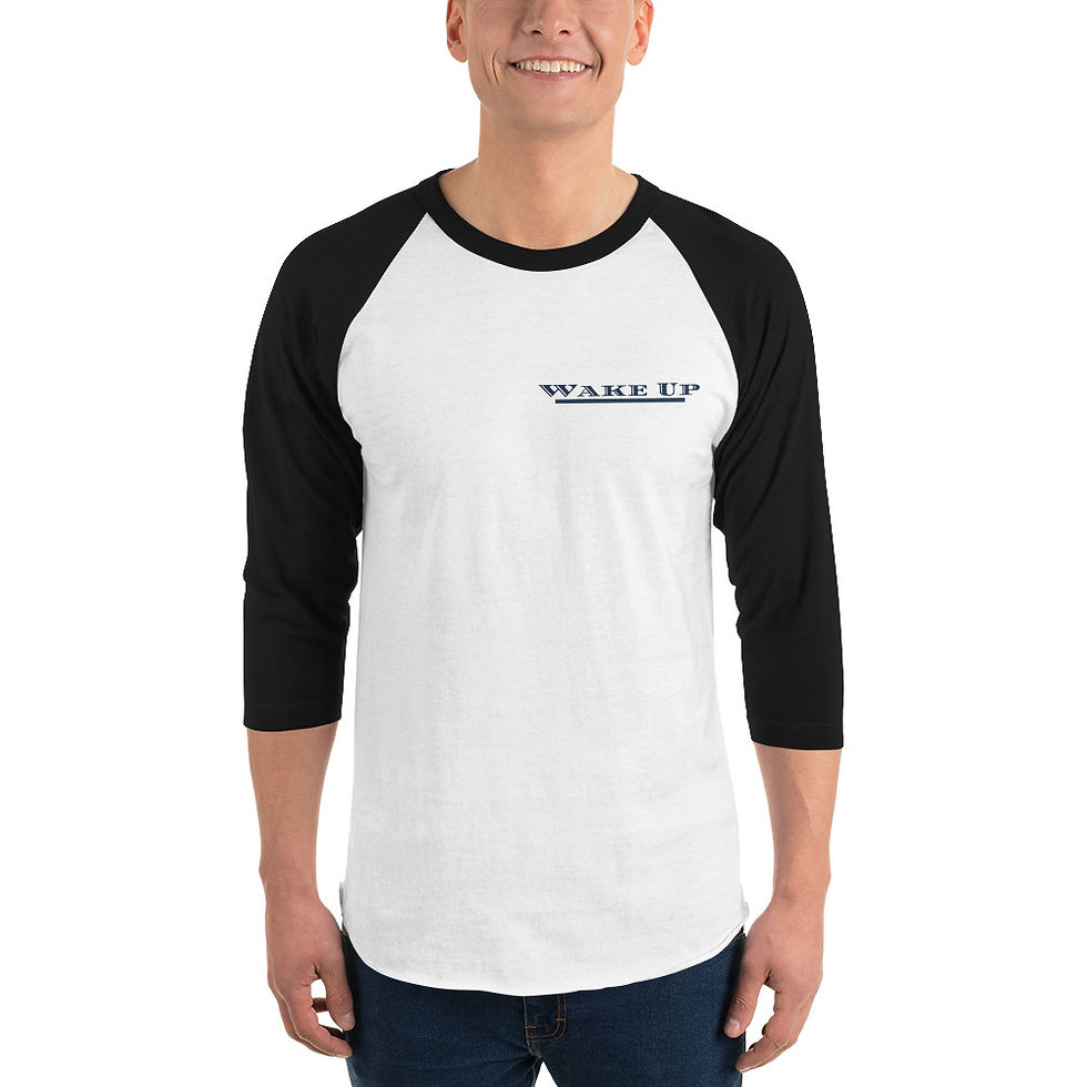 ML Wake Up! 3/4 sleeve raglan shirt