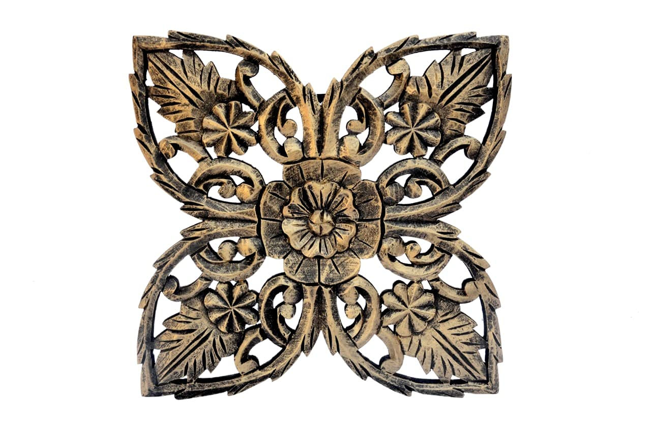 Rustic Wall Decor for Living Room Flower Shaped Home Decor- 11.5 inch