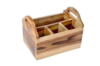 थंबनेल: Spoon Stand for Dining Table Chammach Stand 4 Section 8 X 6 X 5.5 Inches