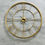 थंबनेल: Metal Wall Clock 24 Inch- Golden | Roman Dial.
