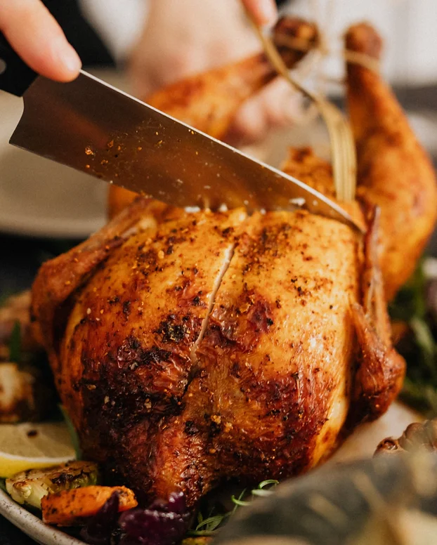 Dépôt pour la réservation d'un poulet de grain entier