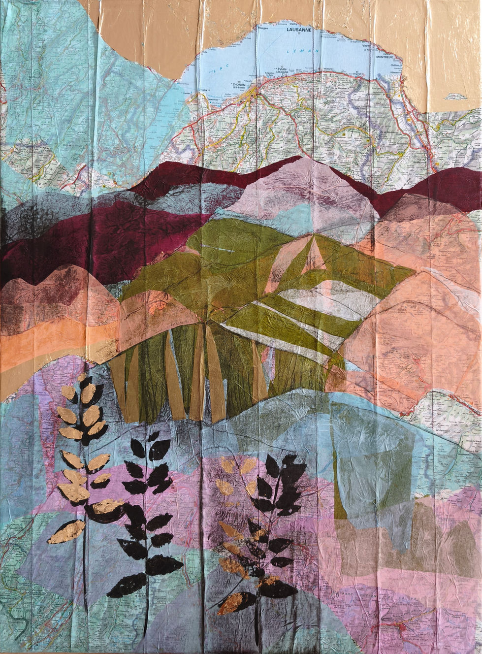 Série Paysage sur carte routière