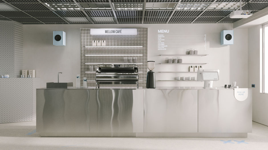 Mellow Cafe: Spatial Rigor Meets Contemporary Modernity in 27 Square Meters