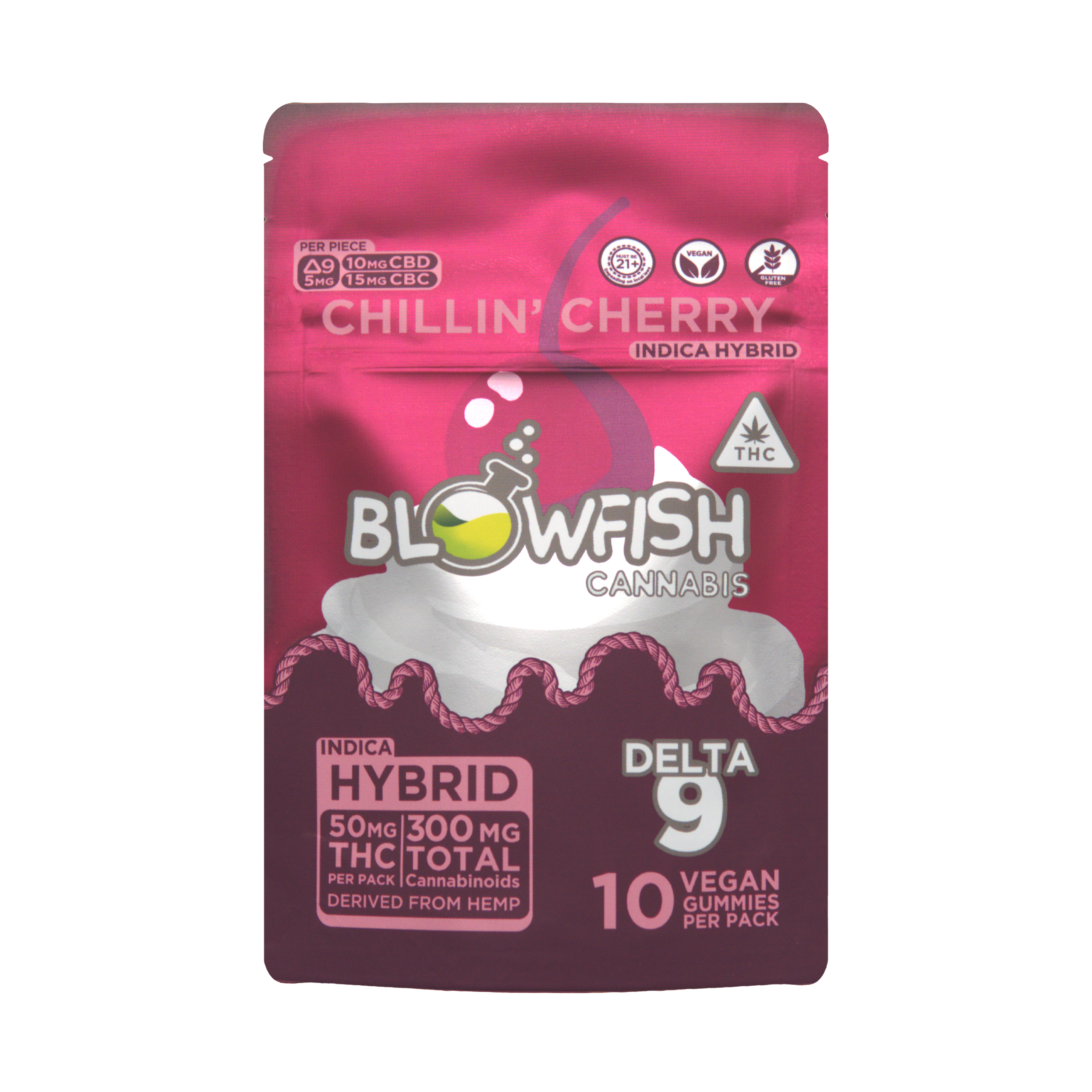 Blowfish - Indica Hybrid THC Gummies