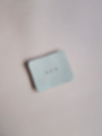 square zeolite stone soap dish, grey