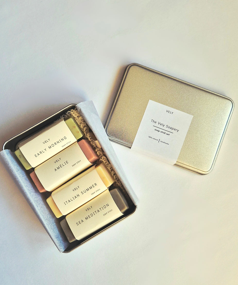 guest soap set in a tin