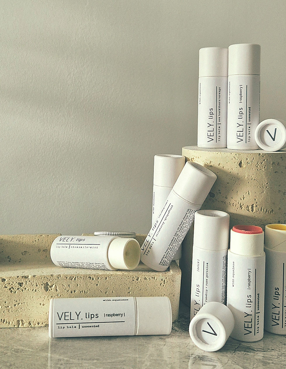 Thumbnail: Natural Vegan Tinted Lip Balm "Blushing Rose" With Squalane