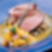 Magret de pato con mango