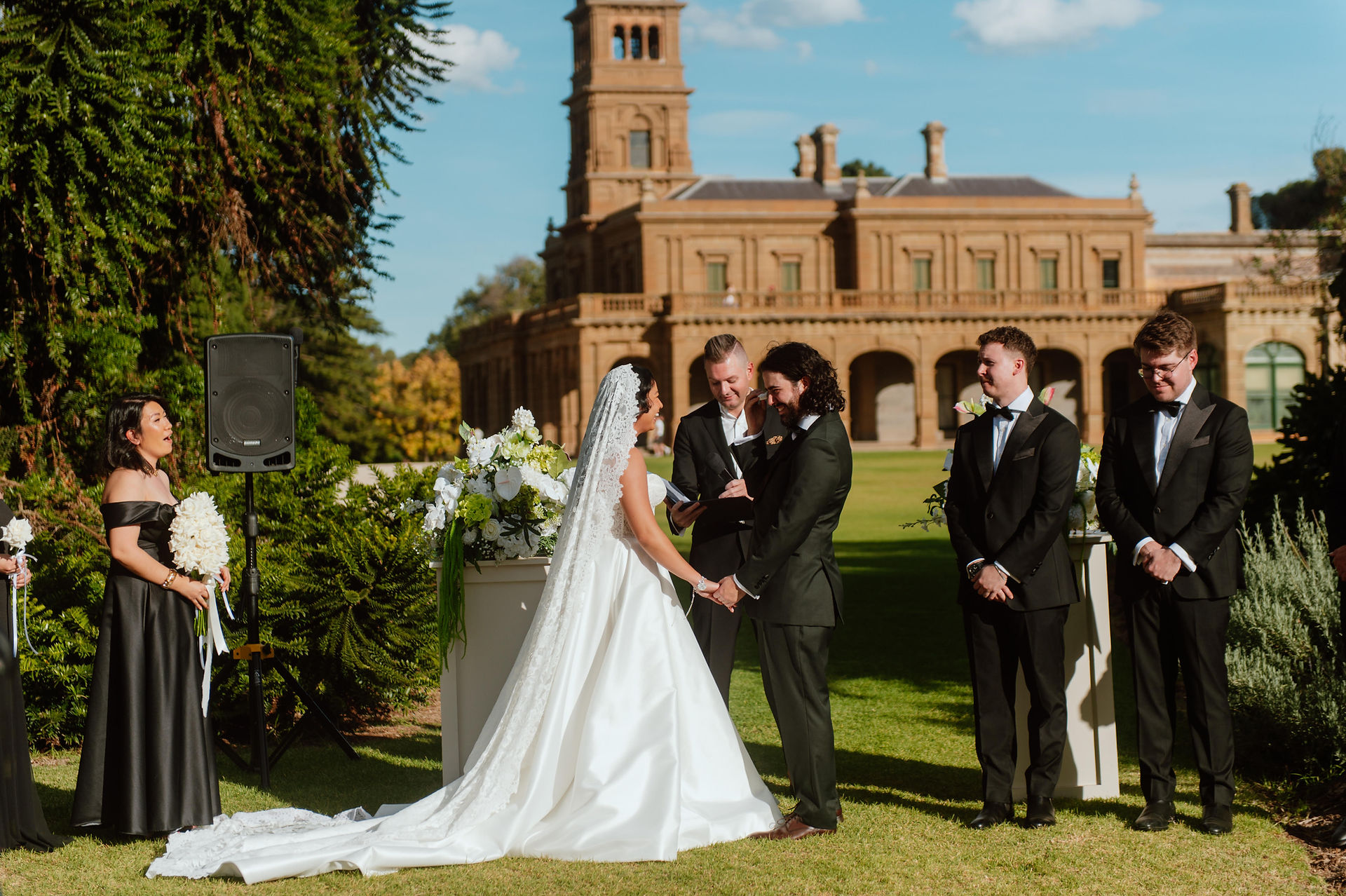 benn stone melbourne celebrant performing a wedding at werribee mansion