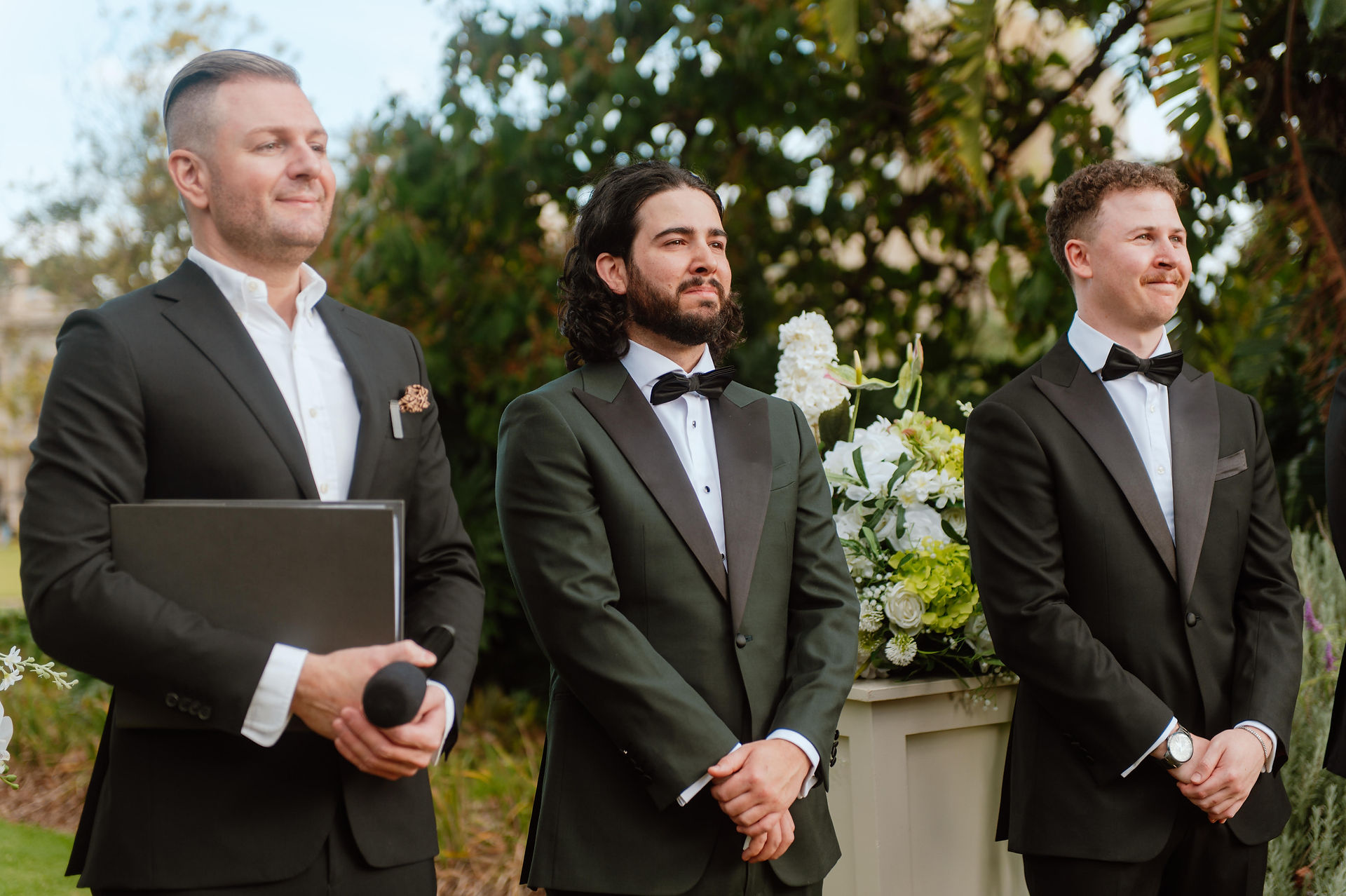 funny male werribee mansion wedding celebrant