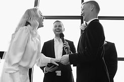 Jasmine and Matt were impressed with Benn’s confidence and organization from the start. They chose the Celebrity package, which included the celebrant, MC/DJ, and a photo booth. Benn took control, ensuring everything ran smoothly while respecting their requests. Highly recommended for his professionalism and value.