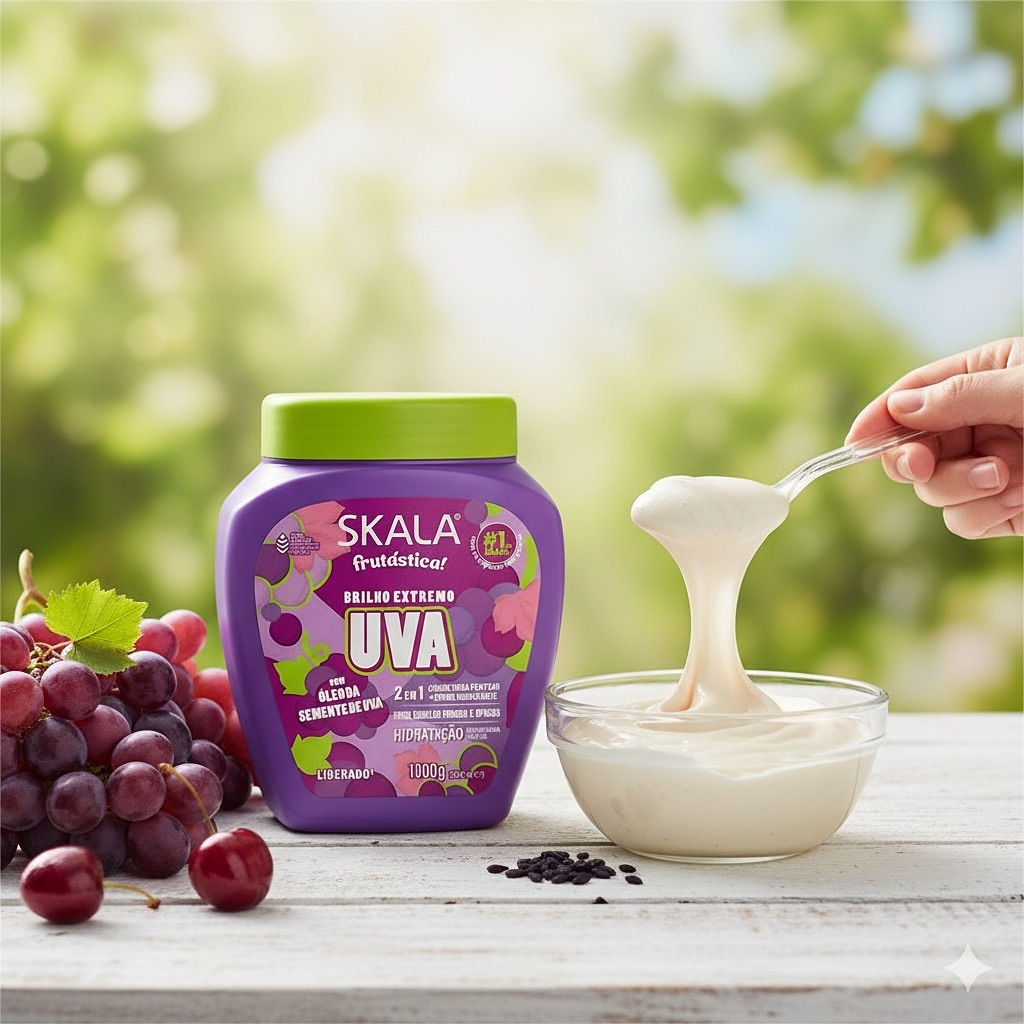 Creme de Tratamento 2 em 1 Uva