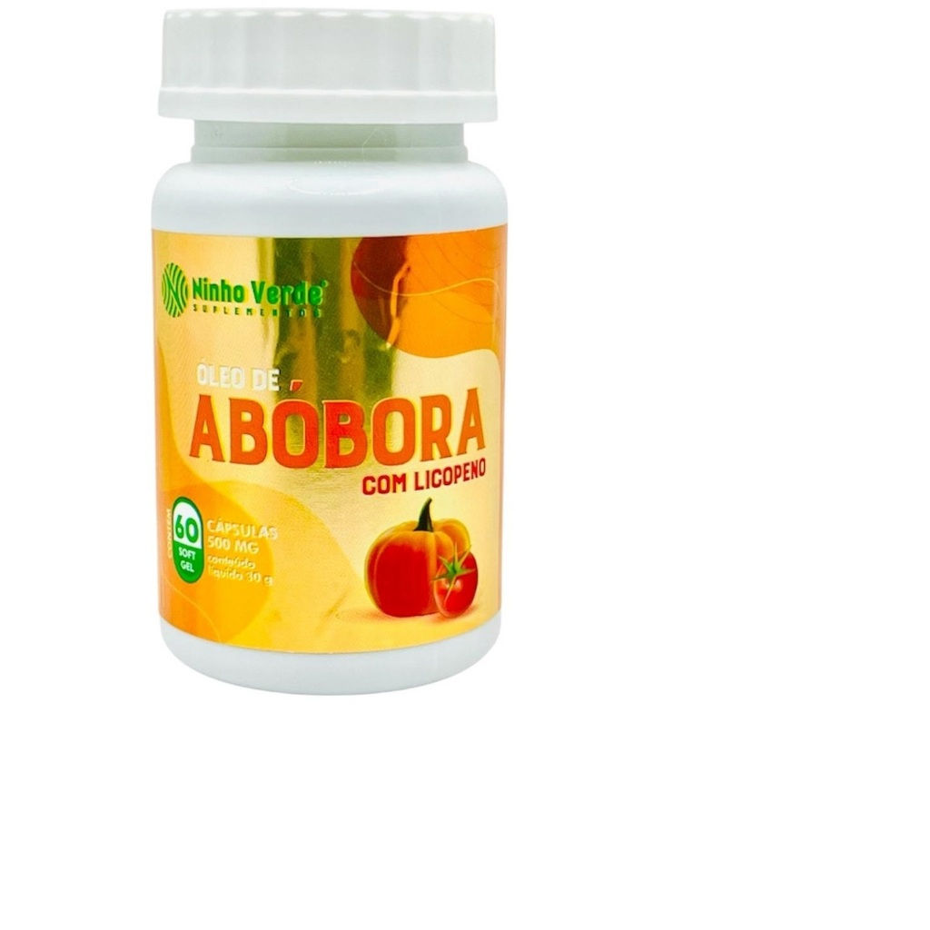 Óleo De Semente De Abóbora + Licopeno 500mg 60 Cápsulas - Ninho Verde