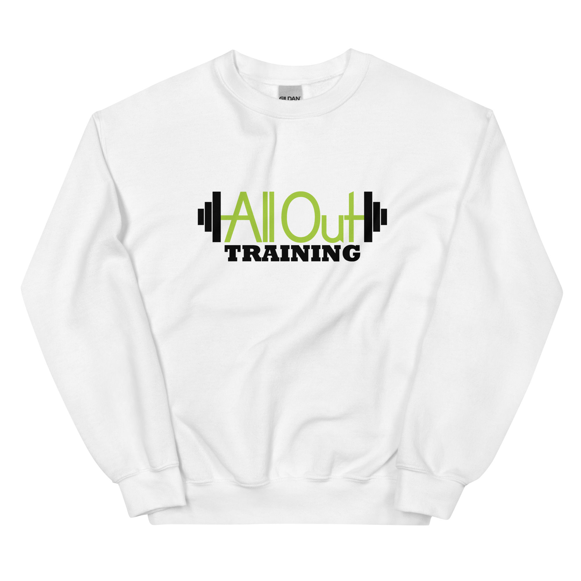 2025 AOT White Unisex Crew Neck Gym to Brunch Sweatshirt