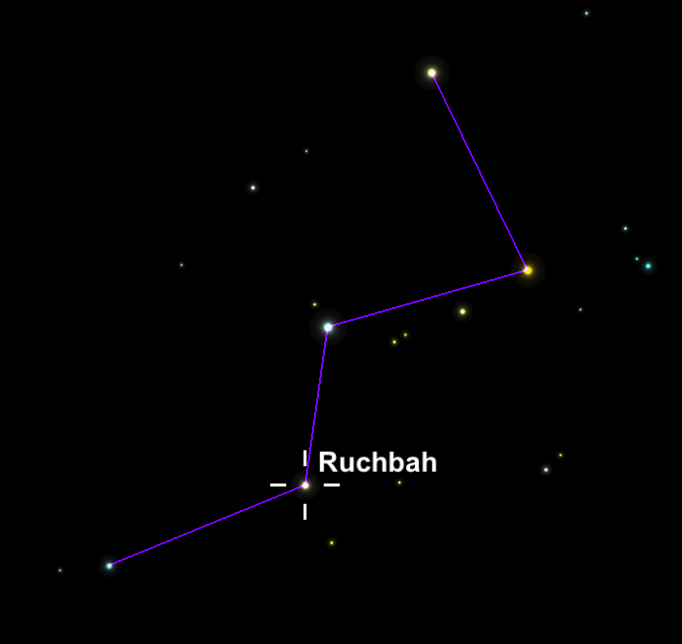 Ruchbah, the Centennial Star of the National Park Service, in the constellation Cassiopeia; http://www.nightwise.org/#!Star-of-the-National-Park-Service/c17jj/563d5f7f0cf275e9c59b9e7a