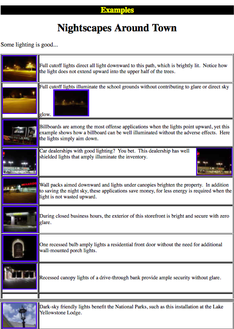 Examples of Lighting