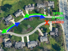 April 13 Two-Way Traffic at Entrance