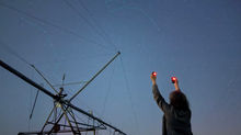 Night Along the Solar Fence Line