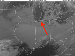 Sky Survey Over Fields Sprouting Industry