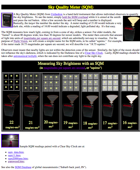 Sky Quality Meter (SQM)