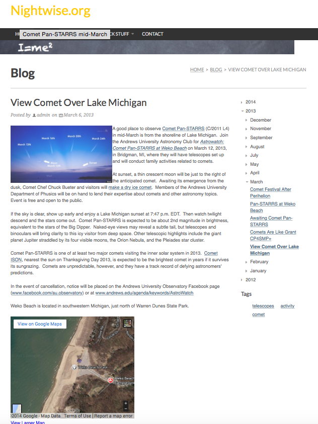 See Comet from Weko Beach in Bridgman, MI.png