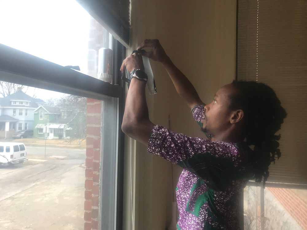 Antonius Northern installs solargraph at Colfax Cultural Center, 2019 Dec