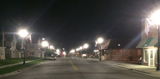 Mishawaka Fails at Night