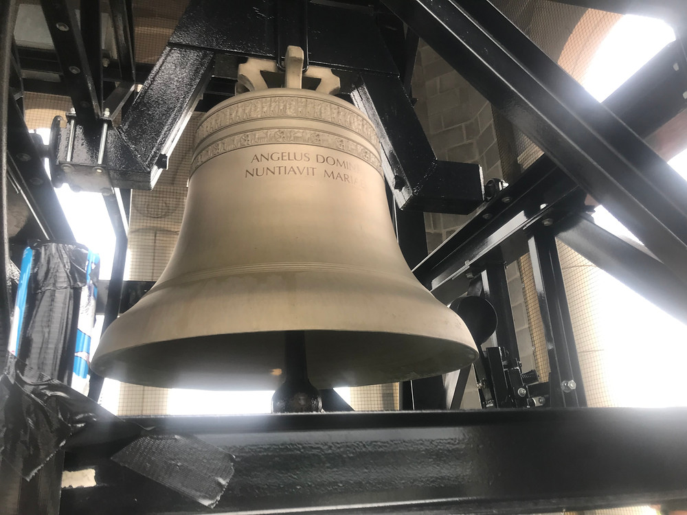 Solargraph can in SPX belltower, mounted June 2019