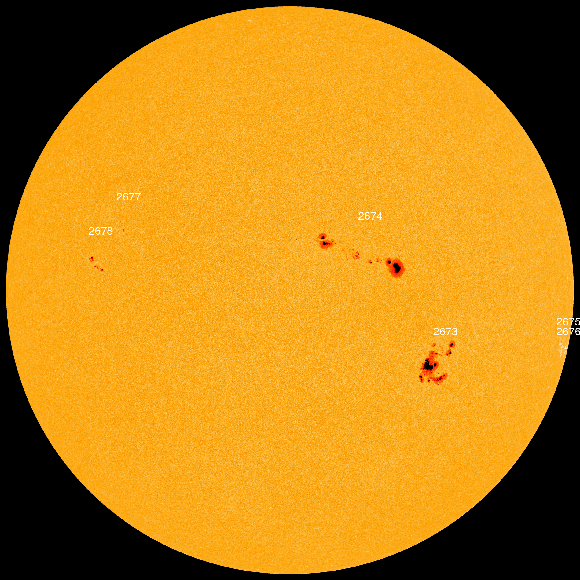 Active Sun Yields Spots and Aurora