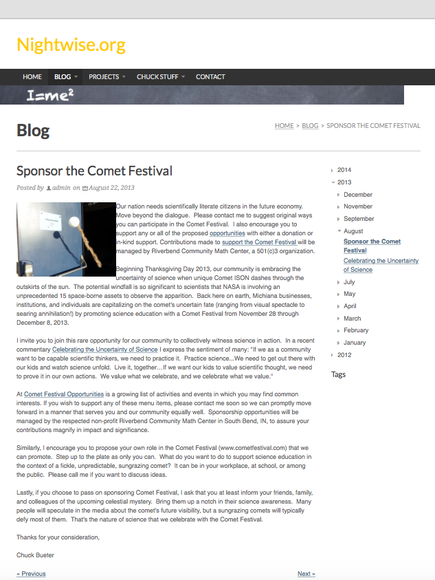 Nightwise.org : Sponsor the Comet Festival.png