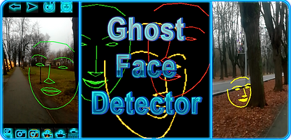 Ghost Face Detector. Uses real face tracking algorithms, allows you to see a Ghost