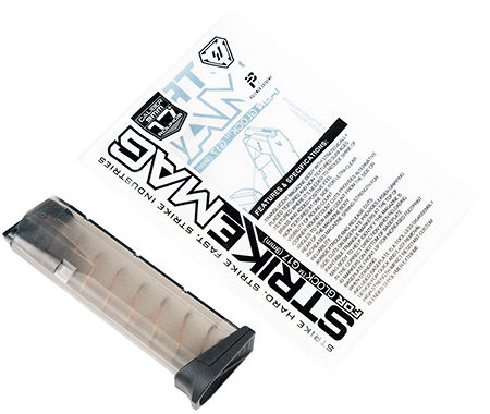Strike Industries GMAG17 Replacement Magazine Clear with Black Floor Plate G17