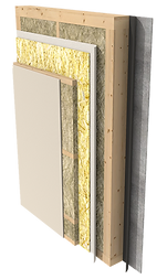 composition of the frame house wall