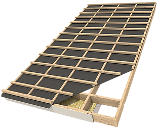 roof structure of the frame house