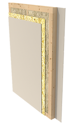 the composition of the walls of the frame house