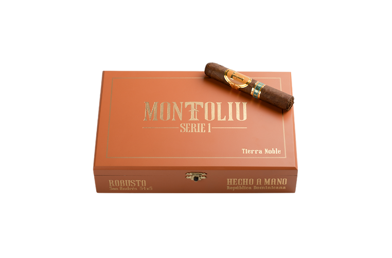 Caja premium Sol Dorado de Montoliu, puro artesanal edición maestra. | Montoliu Sol Dorado premium box, handcrafted master ed