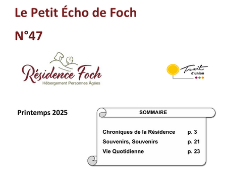 Le Petit Echo n° 47 est en kiosque