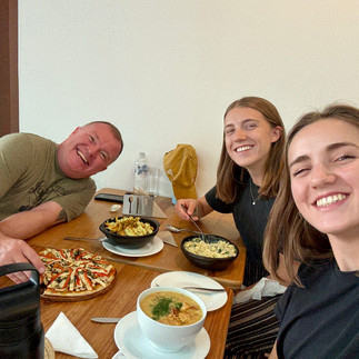 Goodbye lunch with Damon